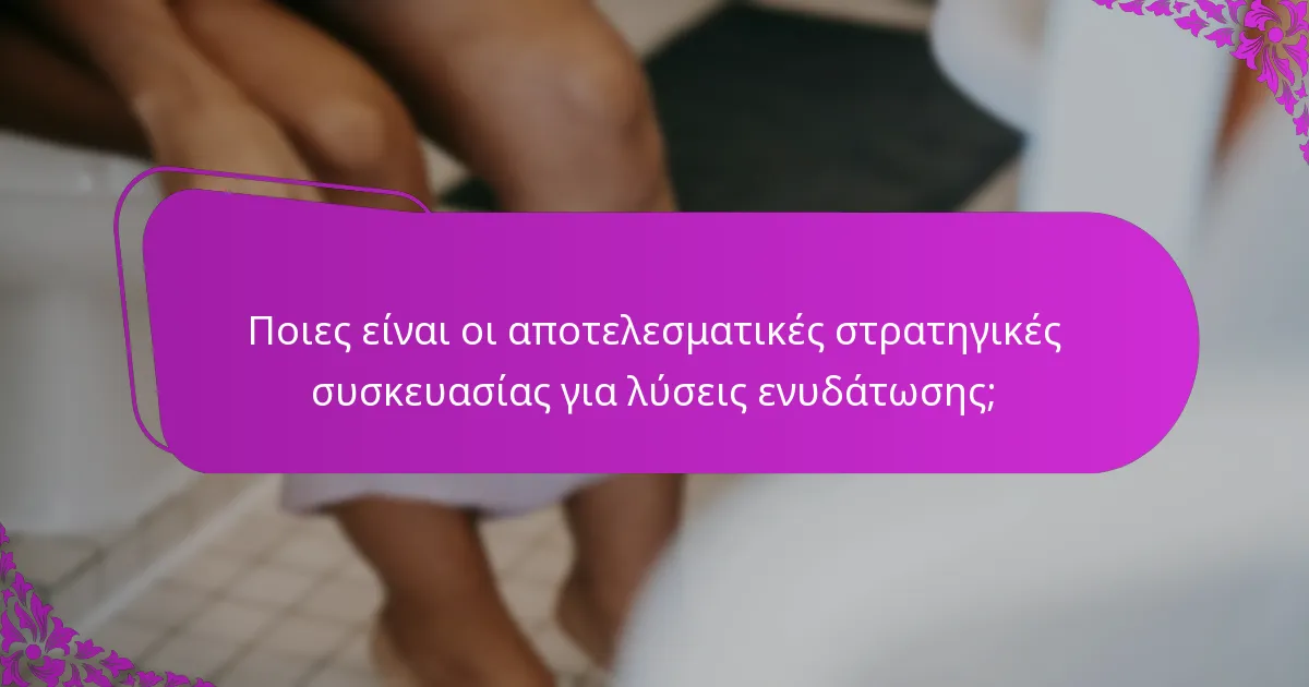Ποιες είναι οι αποτελεσματικές στρατηγικές συσκευασίας για λύσεις ενυδάτωσης;