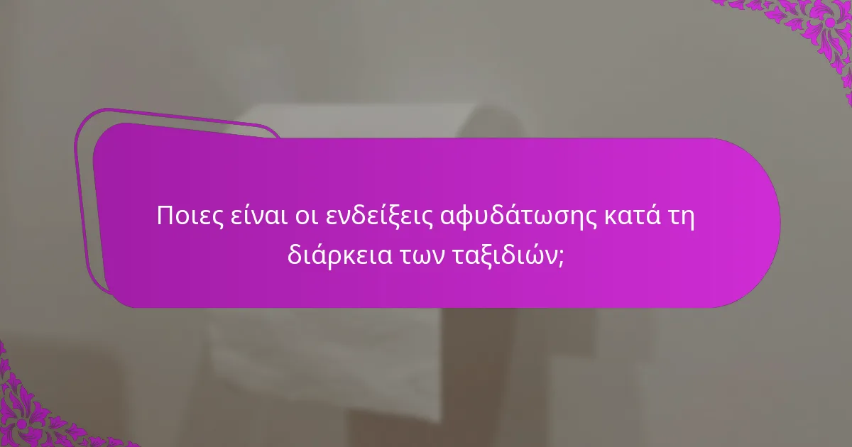 Ποιες είναι οι ενδείξεις αφυδάτωσης κατά τη διάρκεια των ταξιδιών;