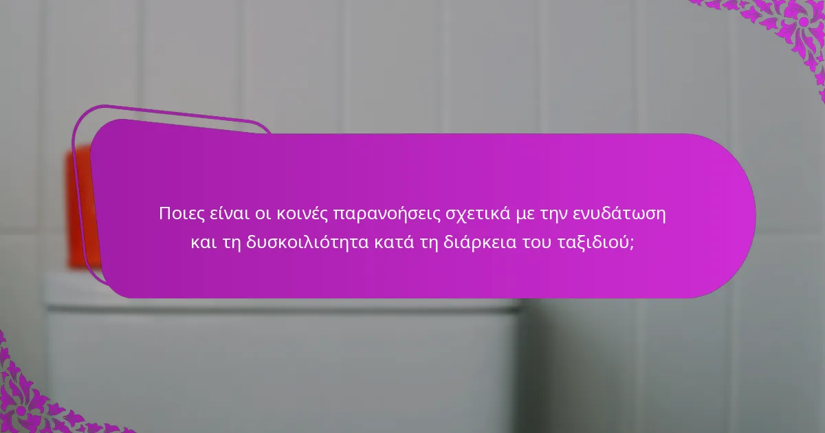 Ποιες είναι οι κοινές παρανοήσεις σχετικά με την ενυδάτωση και τη δυσκοιλιότητα κατά τη διάρκεια του ταξιδιού;