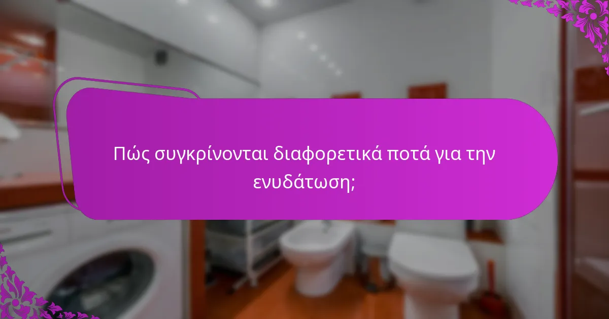 Πώς συγκρίνονται διαφορετικά ποτά για την ενυδάτωση;