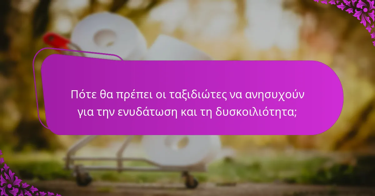 Πότε θα πρέπει οι ταξιδιώτες να ανησυχούν για την ενυδάτωση και τη δυσκοιλιότητα;
